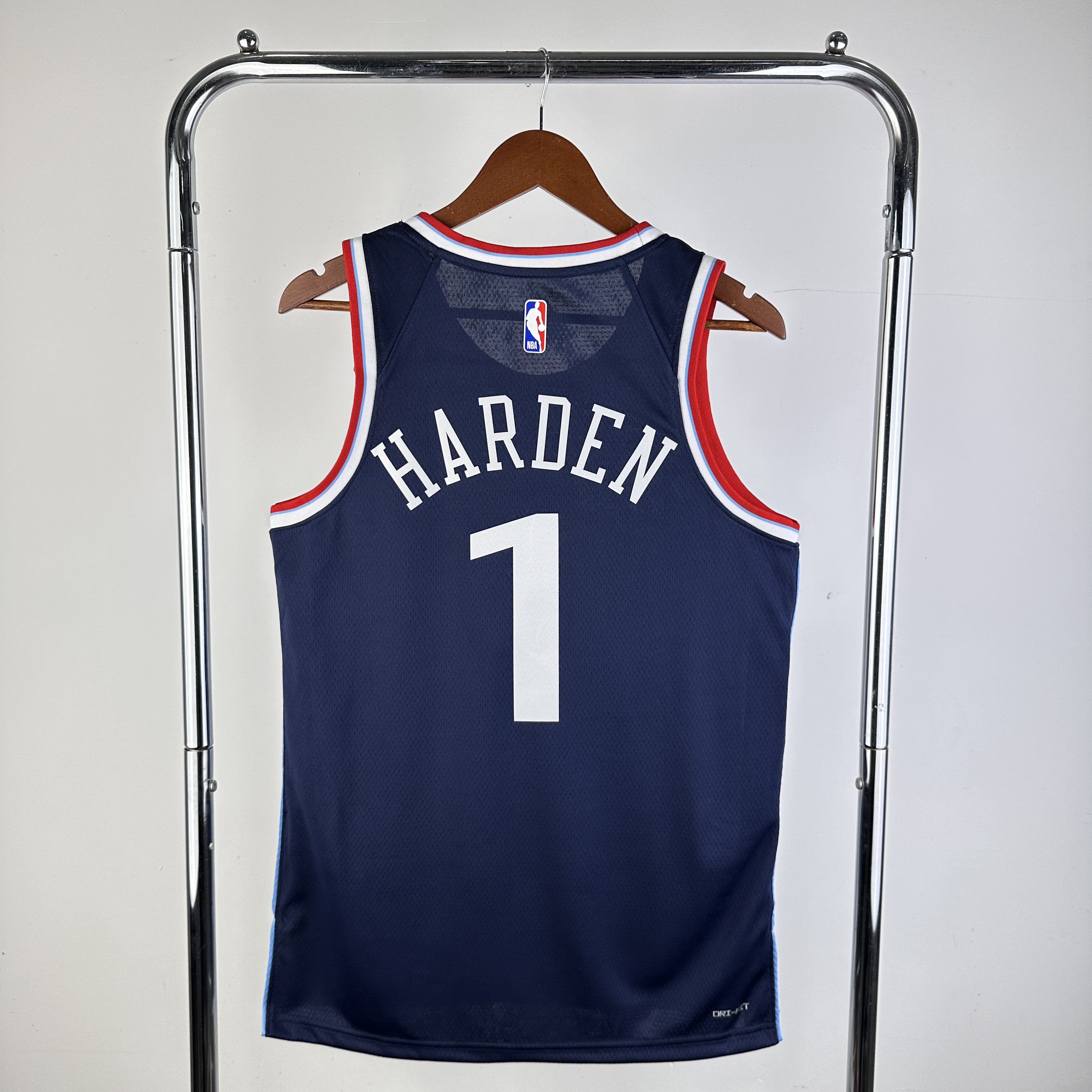 Men Los Angeles Clippers #1 Harden Blue Season Nike 2025 NBA Jersey